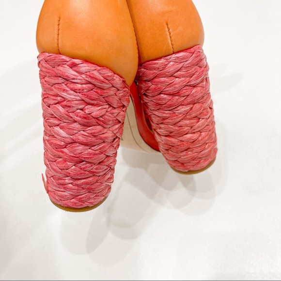Sam Edelman pink and orange woven heels size 7 - Picture 6 of 7